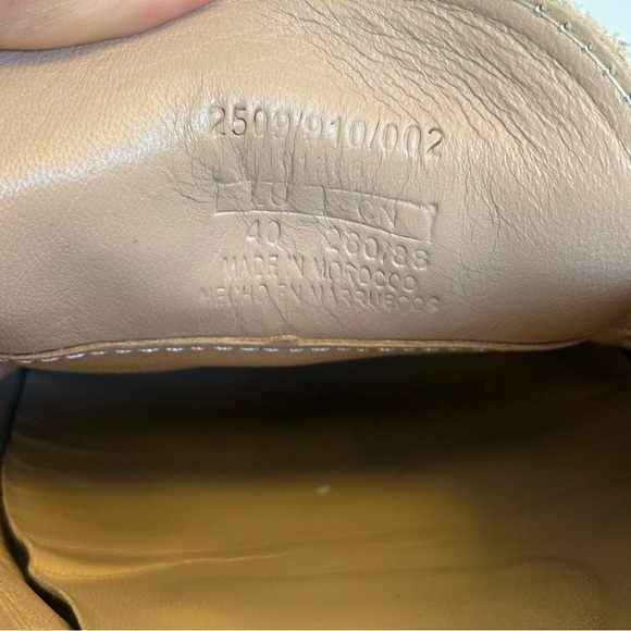 Zara Horse Bit Cream Chunky Soft Academia Loafers with Gold Accent - size 40 - Picture 8 of 8